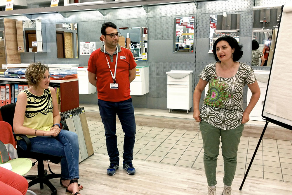 Un'aula didattica all'aperto 